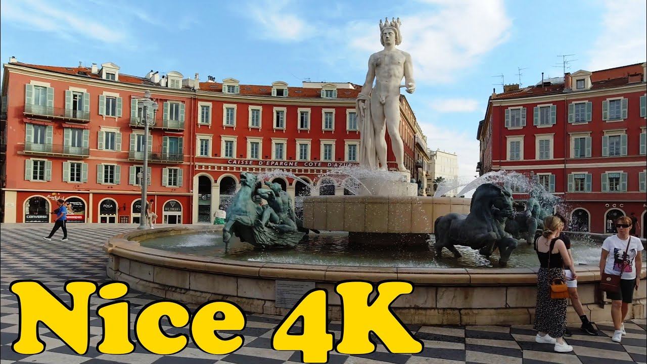 Nice, France Walking Tour [4K].