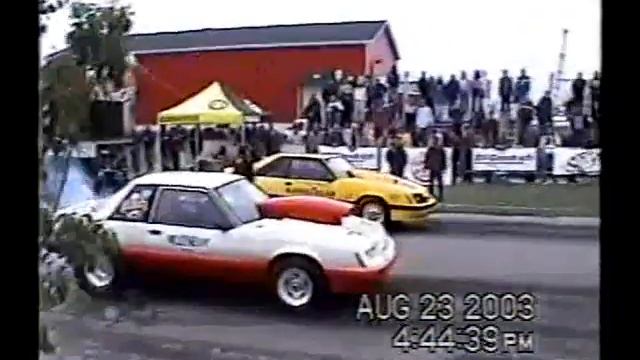 Bruno Hallé Camaro + Marquis Mustang Drag Rimouski 2003