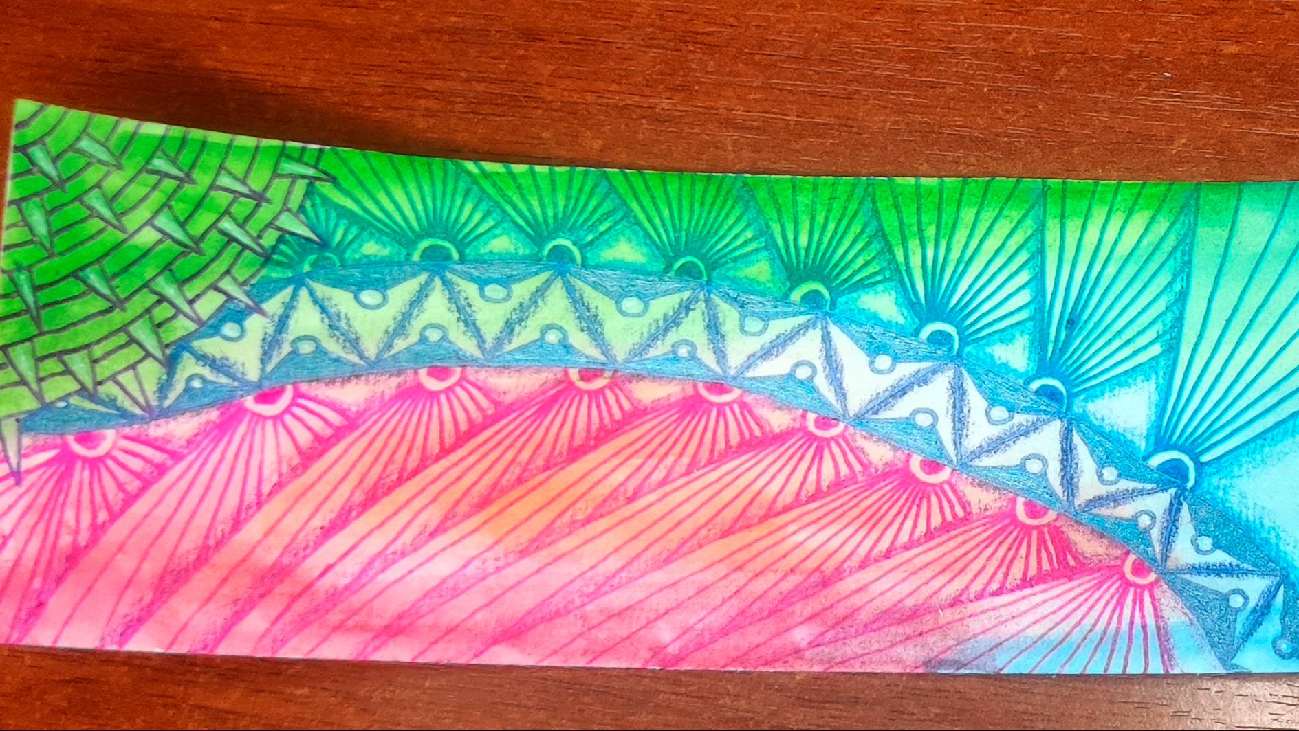 Рисую закладку в технике зентангл смотреть онлайн