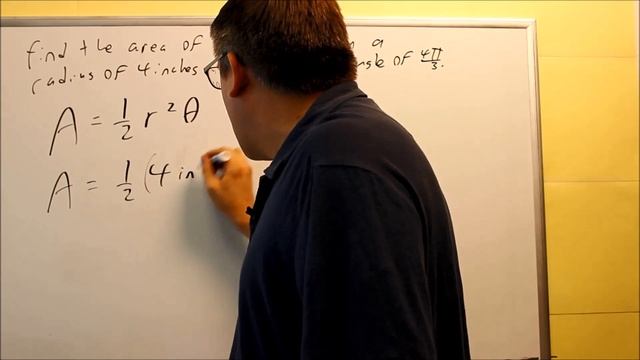 Deriving and Using the Formula for the Area of a Sector: Ex 4 смотреть онлайн