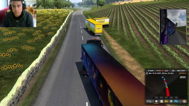 He overtakes two trucks and cannot finish the maneuver смотреть онлайн