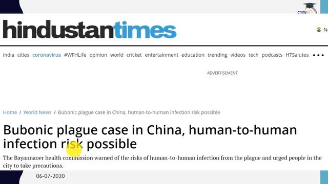 Black Death Reported in China Bubonic Plague cases in China and Mongolia Current Affairs 2020 #UPSC смотреть онлайн