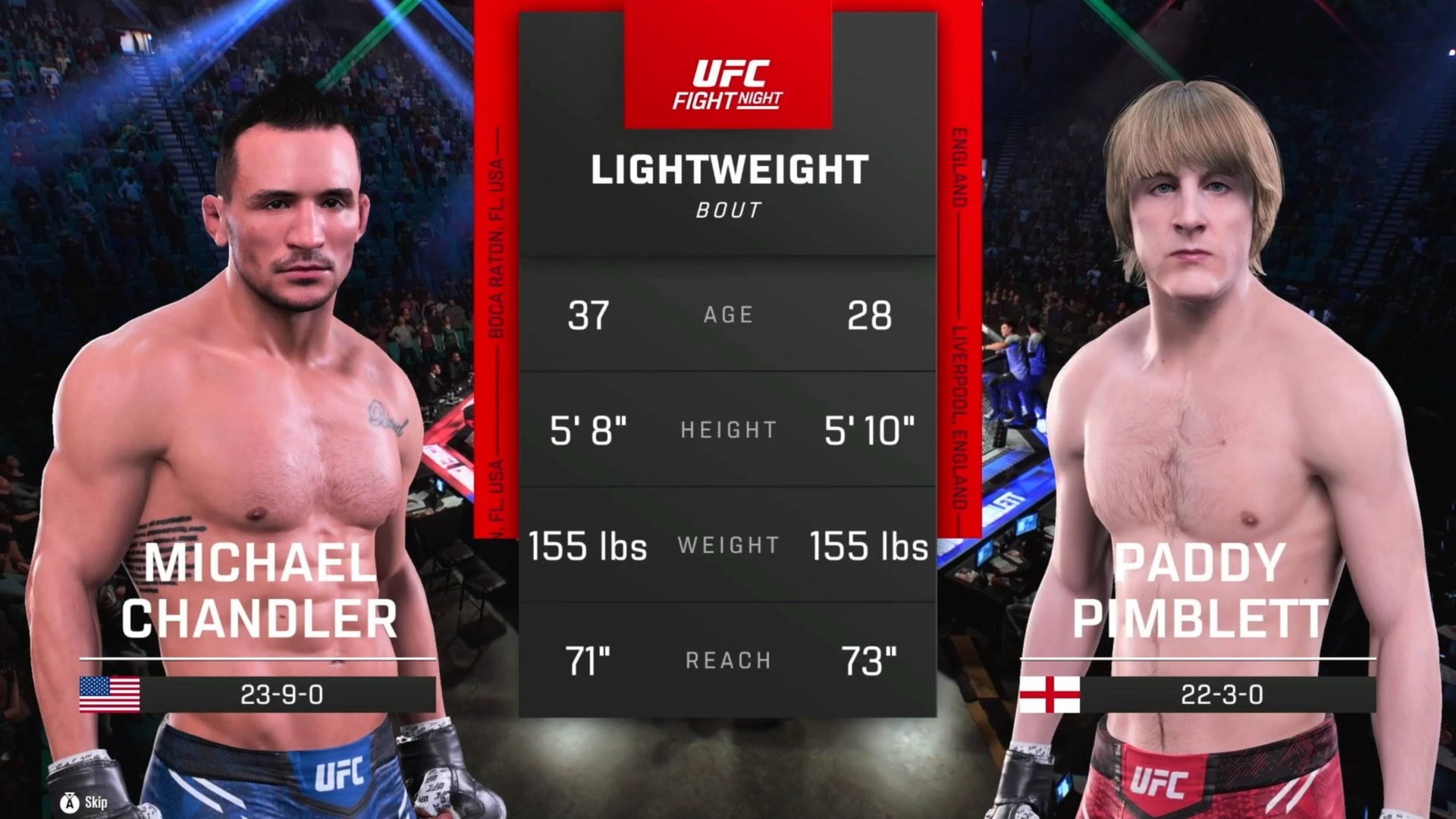 Майкл Чендлер VS Пэдди Пимблет