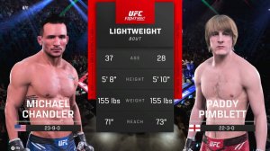 Майкл Чендлер VS Пэдди Пимблет