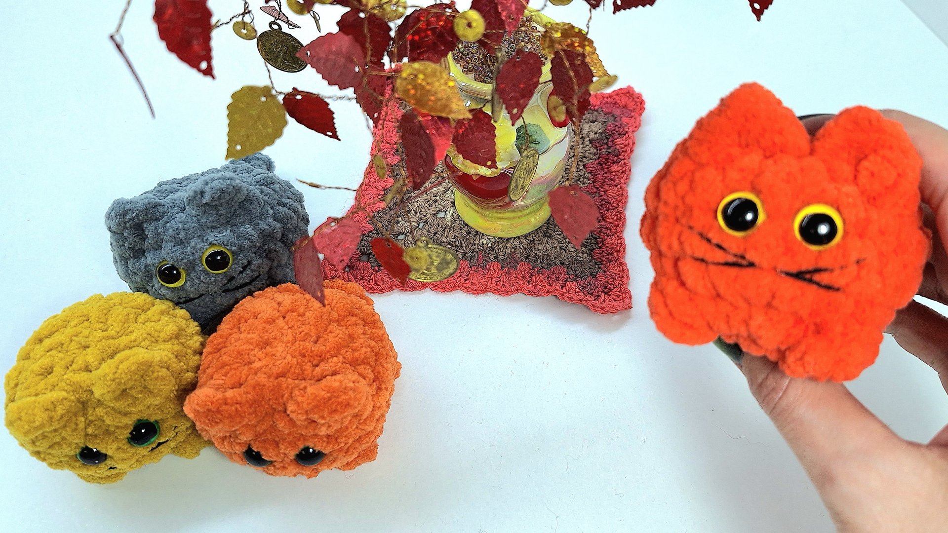 Котик крючком// Как связать простого котика// котик за 15 минут// Мастер-класс//МК котик крючком смотреть онлайн