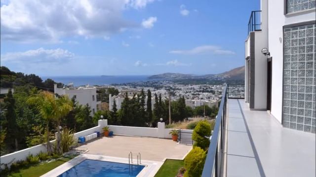 Turgutreis Villa For Sale In Bodrum With Private Pool & Sea Views смотреть онлайн