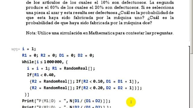 Teorema de Bayes y Simulación en Mathematica смотреть онлайн
