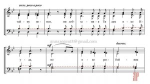 ВЕЧЕРИ ТВОЕЯ✨муз. А.Ф.ЛЬВОВА, перел. В.КОВАЛЬДЖИ  - Теноровая партия