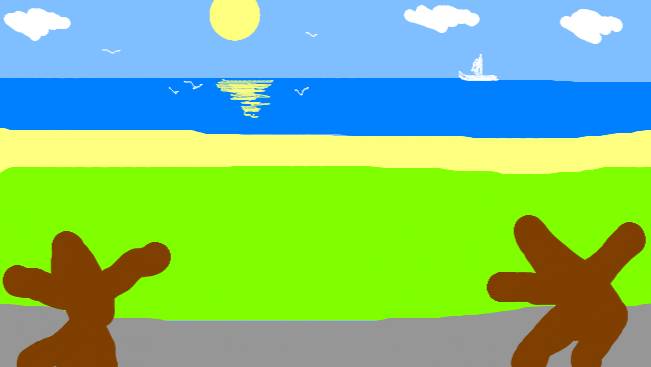 Мавис кистями рисует наш путь 7