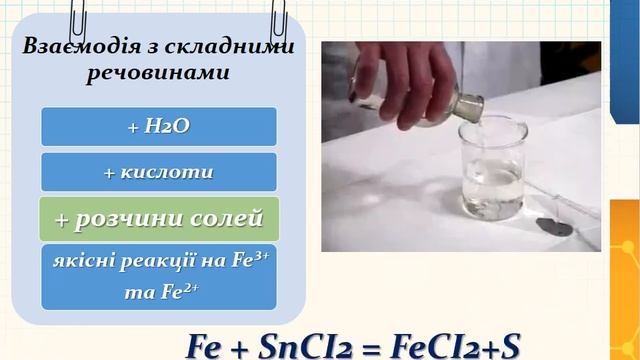 1139 3 взаємодія заліза з концентр кислотами та солями 1 смотреть онлайн