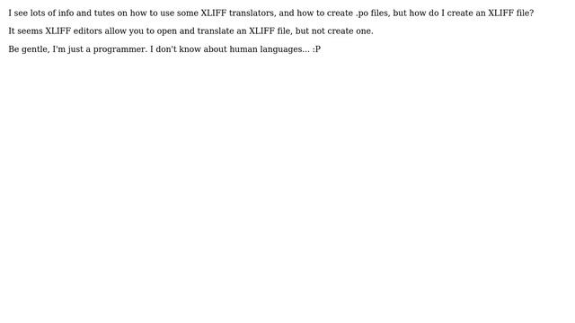 How does one create an XLIFF file? смотреть онлайн