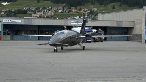 Piaggio P-180 Avanti EVO Взлет и посадка