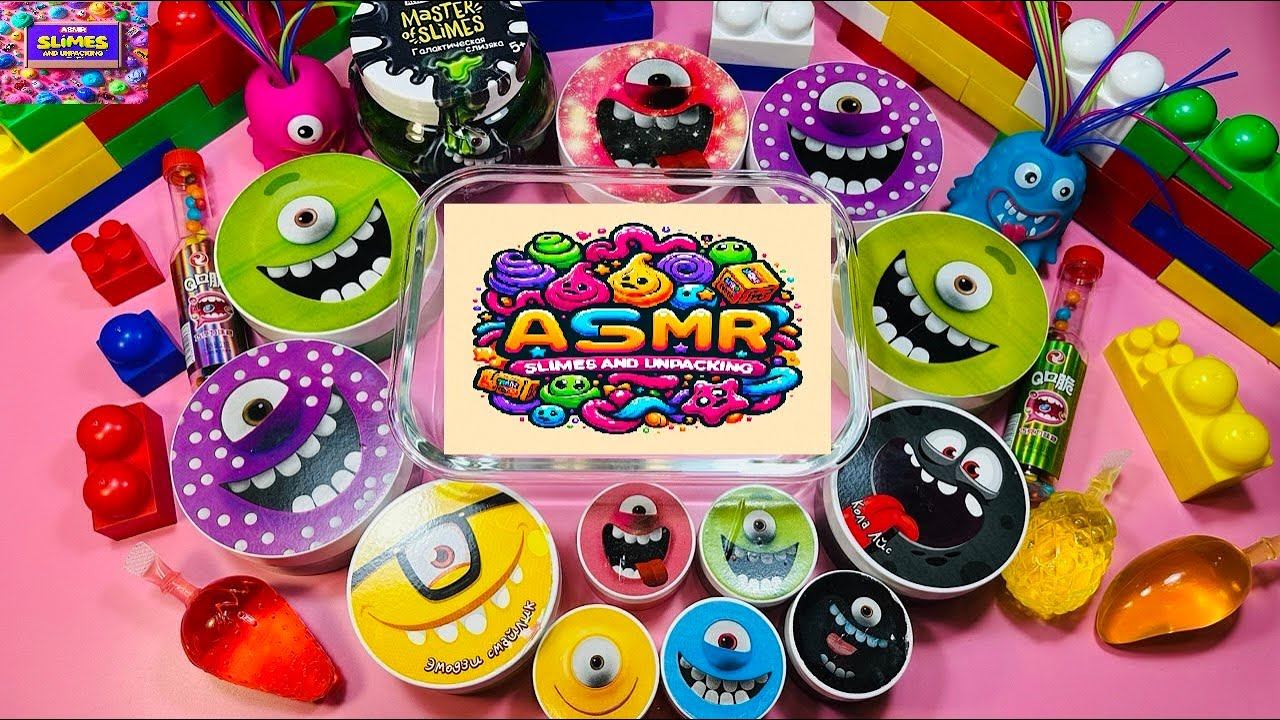 Satisfying Video ASMR Mixing Slime Relaxing Slime