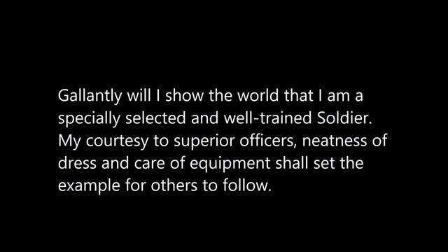 The Ranger Creed - Memorization tool смотреть онлайн