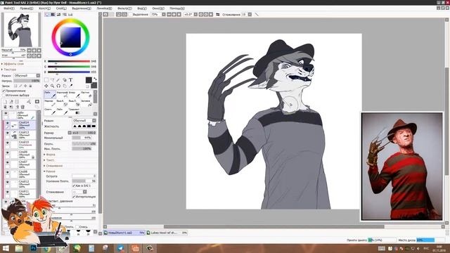 Inktober "Slice" - Speedpaint смотреть онлайн