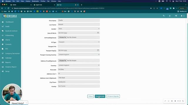 How to submit digital AML checks (KYC) through Nomisma's CRM смотреть онлайн