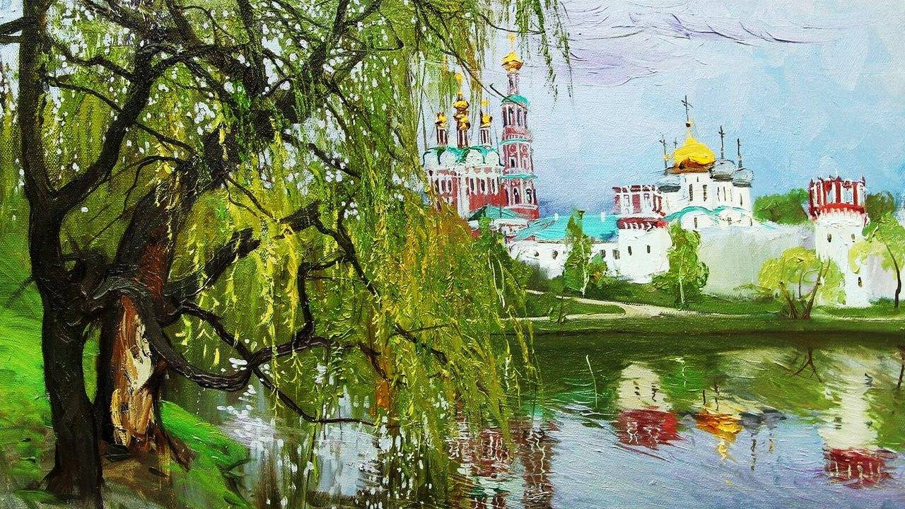 Весна в живописи художника Екатерины Чичёновой смотреть онлайн