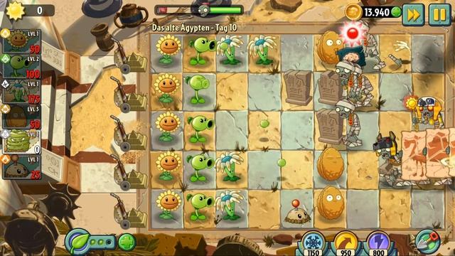 PLANTS vs ZOMBIES 2 | Ancient Egypt | Day 10 | MezZo смотреть онлайн