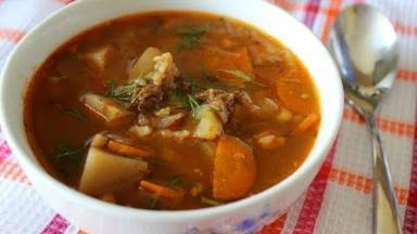 Суп рассольник домашний с рисом Просто вкусно смотреть онлайн