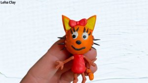 Как слепить Карамельку из пластилина / Карамелька из пластилина /как сделать Карамельку из Три Кота