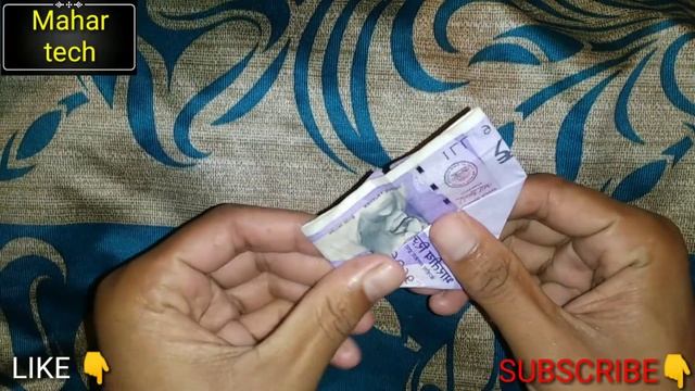 How to make a heart with100 100 rupees 💓/money heart Note for your loved Valentine day смотреть онлайн