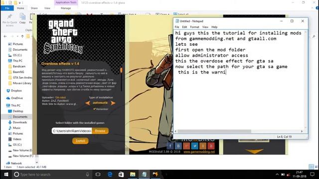 Tutorial for installing mods from Gamemodding.net and GTAALL.com sites |without errors| 100% workin смотреть онлайн