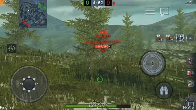 World Of Tanks:Blitz New Training room FV4202 1 V.S. 1 смотреть онлайн