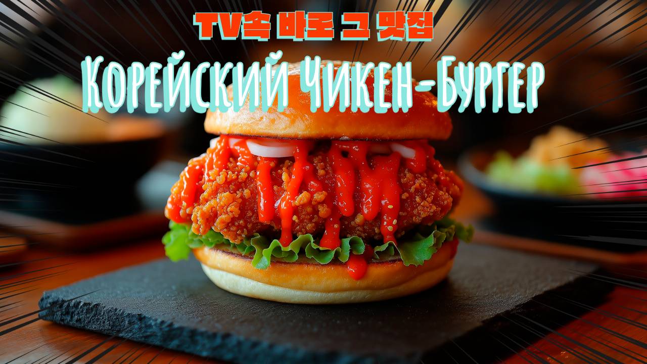 Чикен-бургер в Корейском стиле!