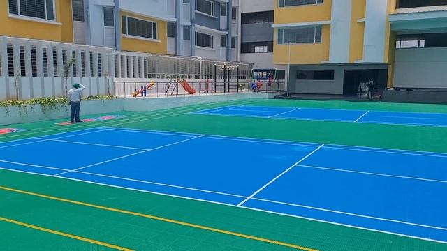 Maverick Tile Courts installed for Multisport use in Schools смотреть онлайн