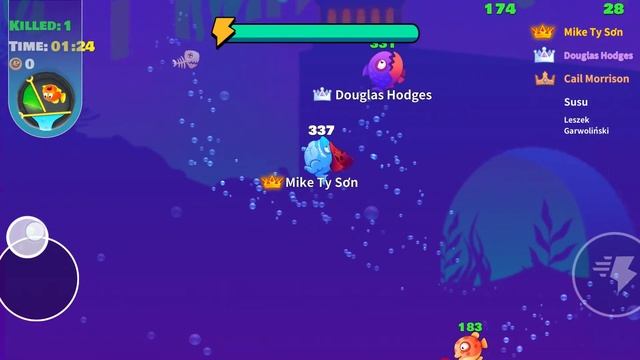 Can I Defeat ALL BOSS ? (Robot Shark & Bone Fish ) - Eat Fish.io смотреть онлайн