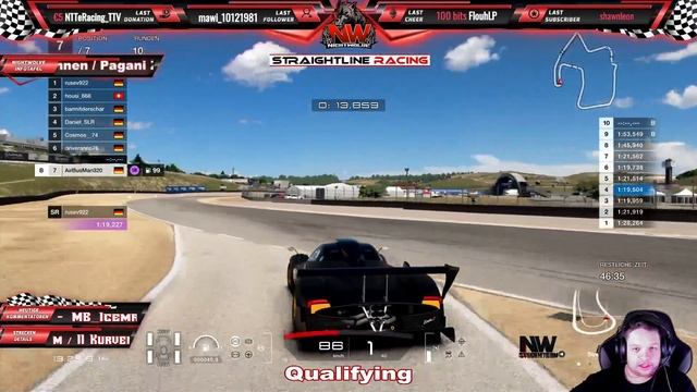 SLR - Straight Line Racing / Eventrace - Pagani Zonda Cup / Laguna Seca / Stream Team NightWolve смотреть онлайн
