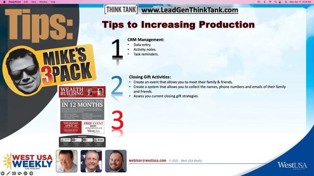 Mike's 3 Pack - Tips To Increasing Production смотреть онлайн