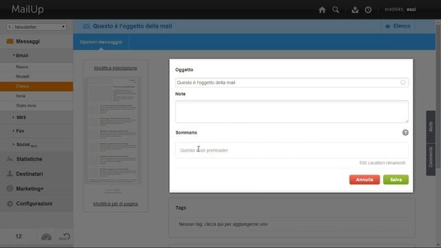 MailUp 8.8.3 - Personalizzare il sommario (preheader) смотреть онлайн