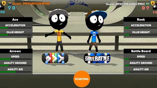 Stickman skate battle смотреть онлайн