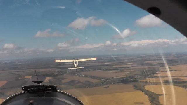 Полет на планере. Съёмка из кабины. смотреть онлайн