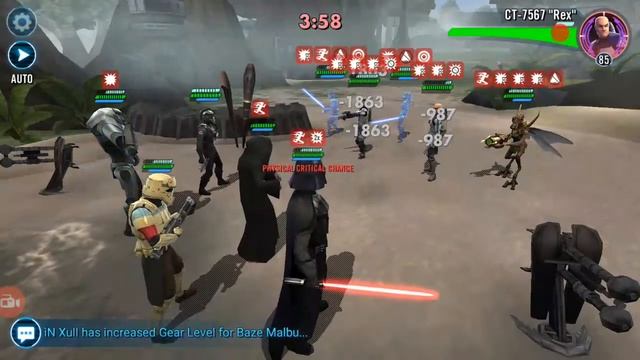 Swgoh arena ReggaeDragon vs Javso and a review of his team 12-7-2016 смотреть онлайн