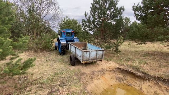 Поездка на тракторе лтз Т40АМ смотреть онлайн