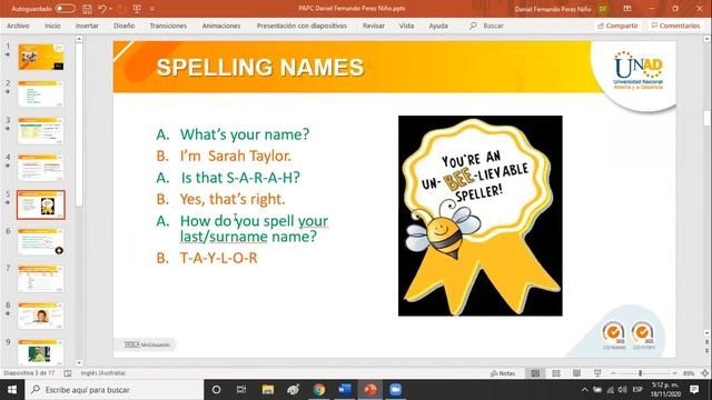 Taller de inglés 18 de noviembre PAPC смотреть онлайн