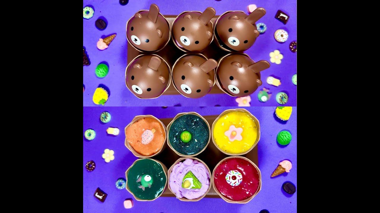 Satisfying Video ASMR Mixing Slime Relaxing Slime. Monster Slime