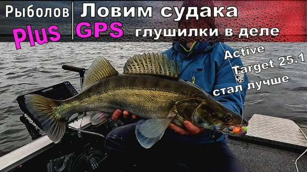 Удачный выезд за судаком с лодки. Тестируем active target 25.1