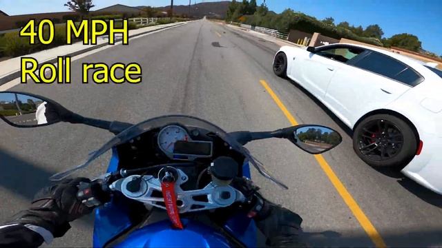 717 HP Dodge Hellcat VS 200 HP BMW S1000RR смотреть онлайн