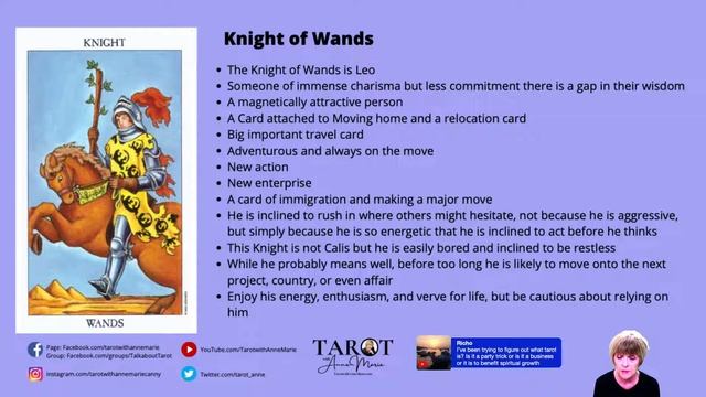 ✨ Saturday 25 June 2022 Tarot Training #31 How to read The Page & The Knight of Wands смотреть онлайн