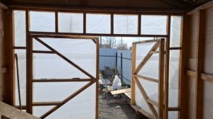 каркасный гараж своими руками Продолжение 🤗