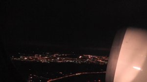 Ночной взлет из а/п Кольцово на Боинг 767-300