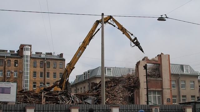 Снос здания школы №575 Санкт-Петербург 14-я линия В.О., д.77 [17]