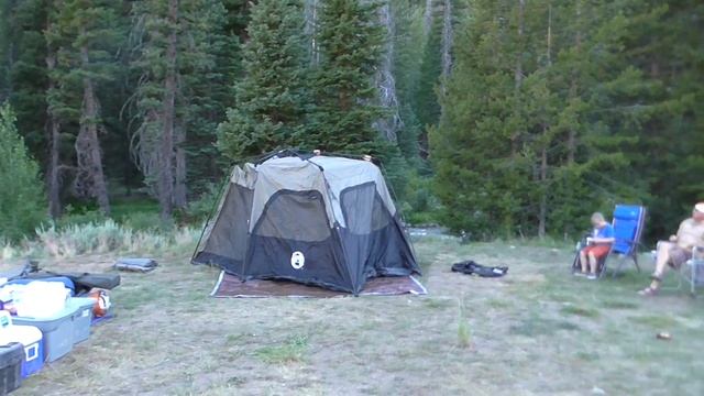 Setup of the Coleman 8 person Instant Cabin (tent) смотреть онлайн