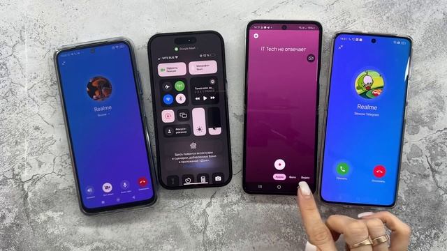 Incoming&Outgoing Call Telegram Vs Google Meet IPhone 14Pro+Samsung Z Flip4+Realme 11 Pro+Xiaomi 10