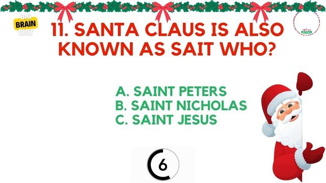Christmas Questions for kids - Multiple choice Christmas trivia with answers for kids смотреть онлайн