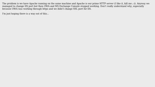 DevOps & SysAdmins: How to setup MS Exchange Server 2010 after changing IIS port? (2 Solutions!!) смотреть онлайн