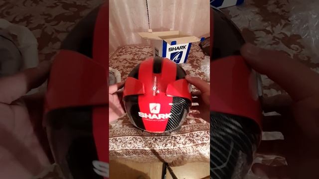 Shark Spartan Carbon 1.2 Skin Red/black/glossy Carbon